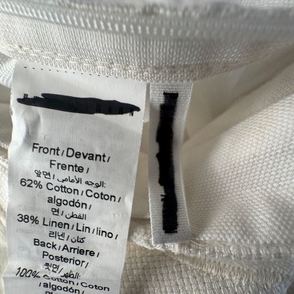 Pottery Barn Atlantic Applique Pillow Cotton Linen Blend Square 20" Square - Picture 8 of 11
